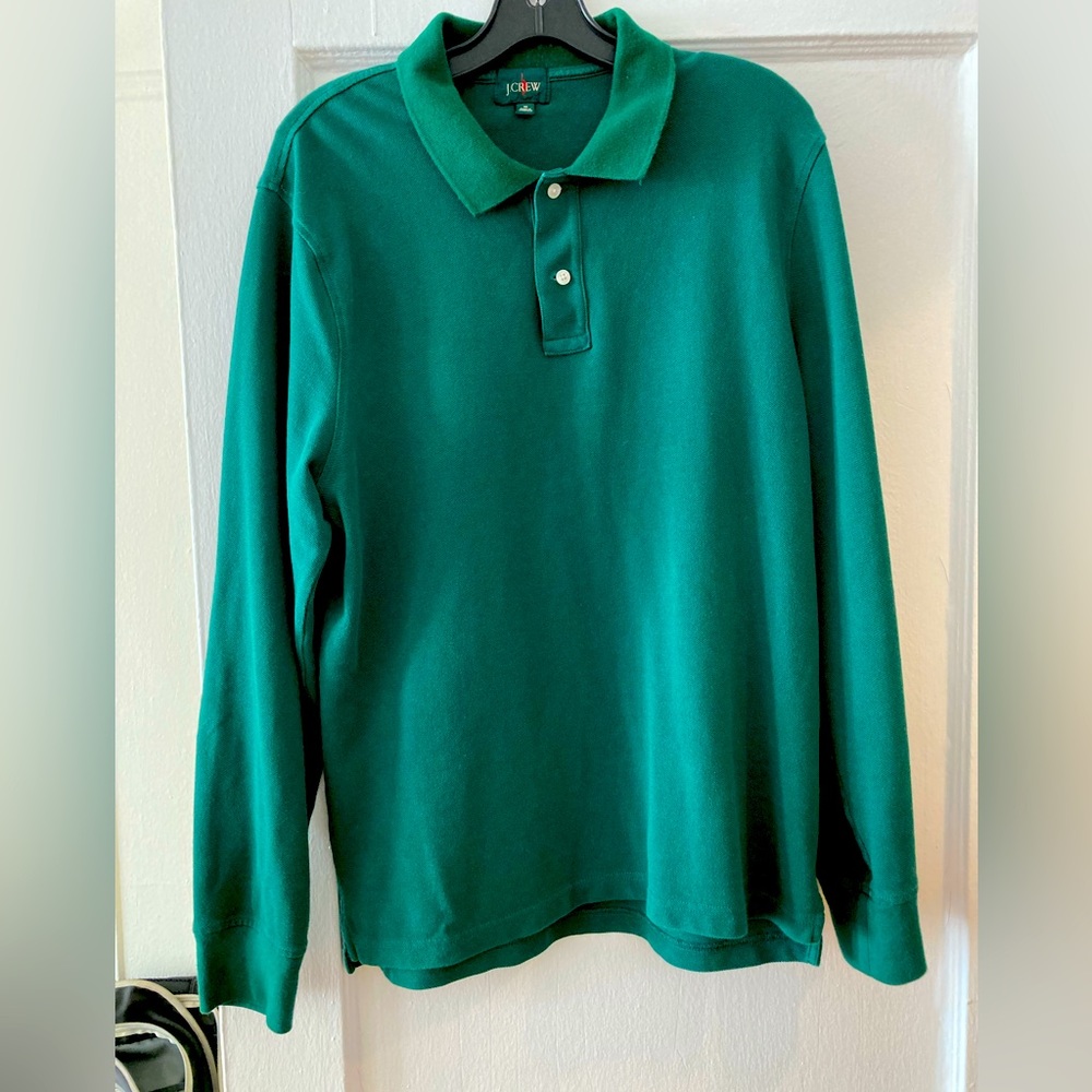 Long-sleeve classic piqué polo shirt